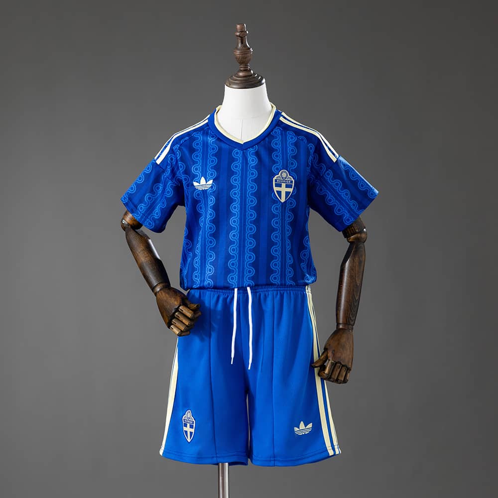 Camisola Fora Suécia 2026 Criança