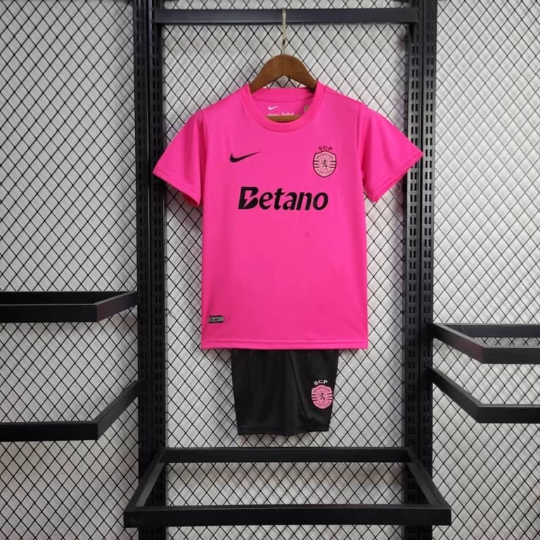 Kit Criança Sporting 2024/25 - Rosa
