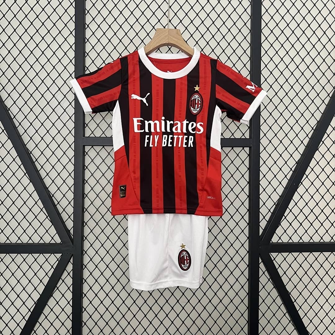 Kit Crianca AC Milan Principal 2024/2025