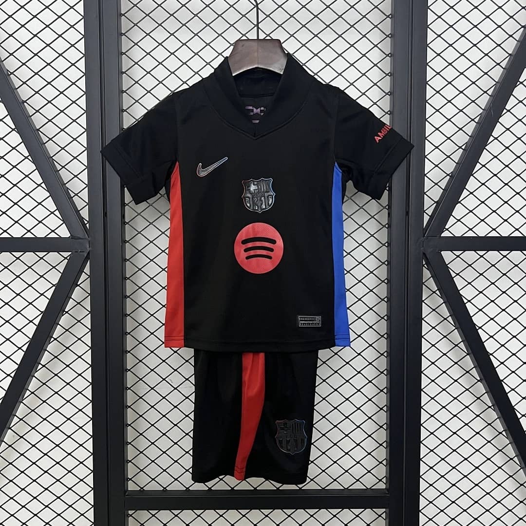 Kit Crianca FC Barcelona Alternativa 2024/2025