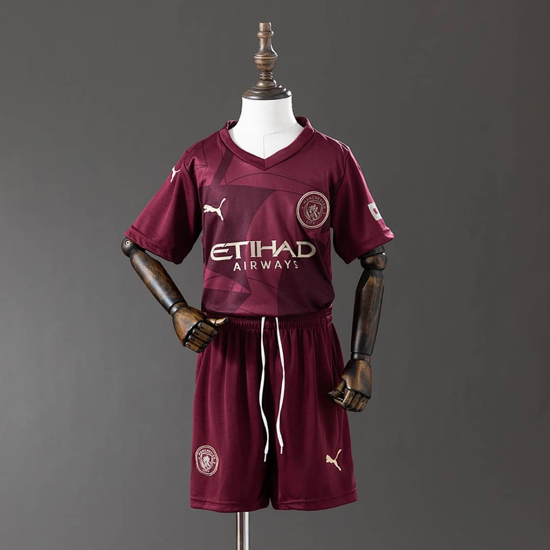 Kit Crianca Manchester City Terceira 2024/2025