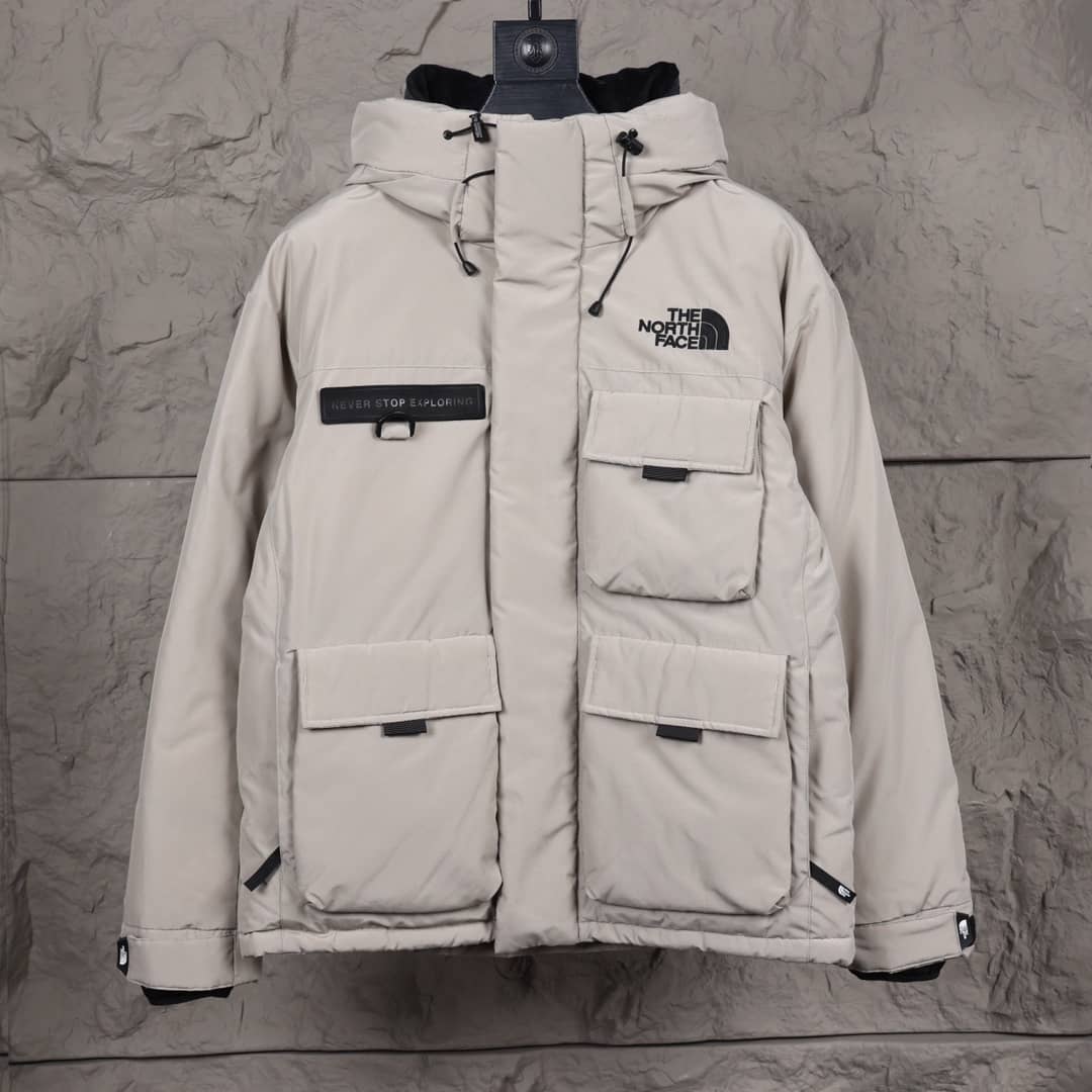 The North Face parka cinza