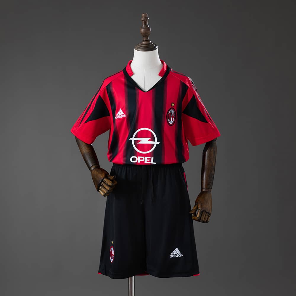 Camisola Principal Retro AC Milan 2004/2005 Criança