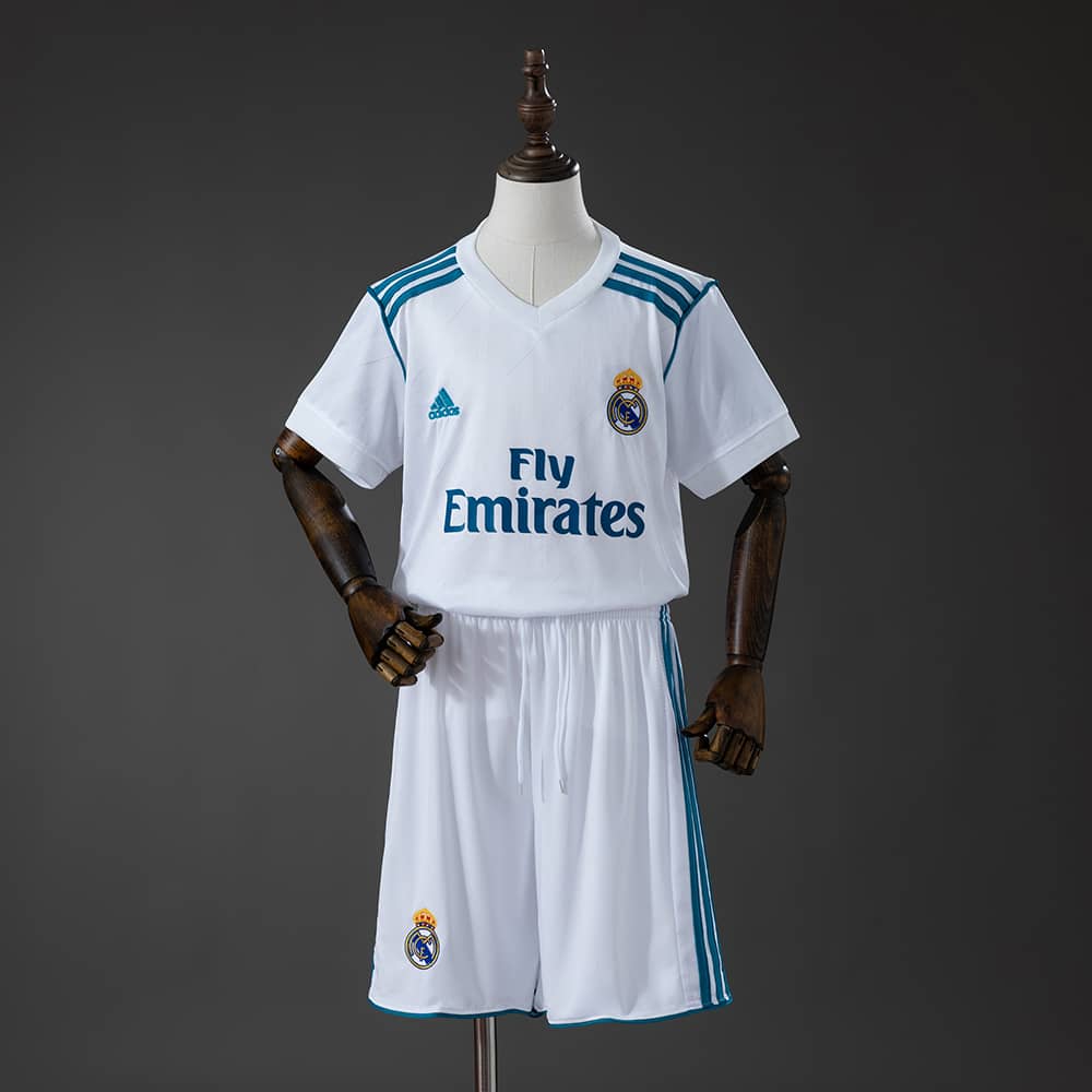 Camisola Principal Retro Real Madrid 2017/2018 Criança