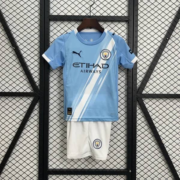 Manchester City Kids Home Kit 2025/26