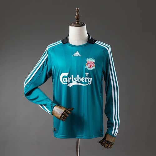 Camisola retro Liverpool manga-longa 08/09 Away 