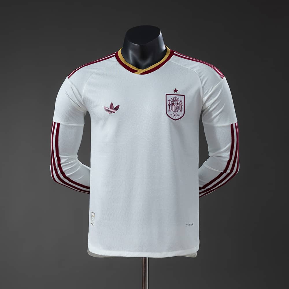 Camisola Fora Espanha 2026 Versão Jogador Manga Comprida