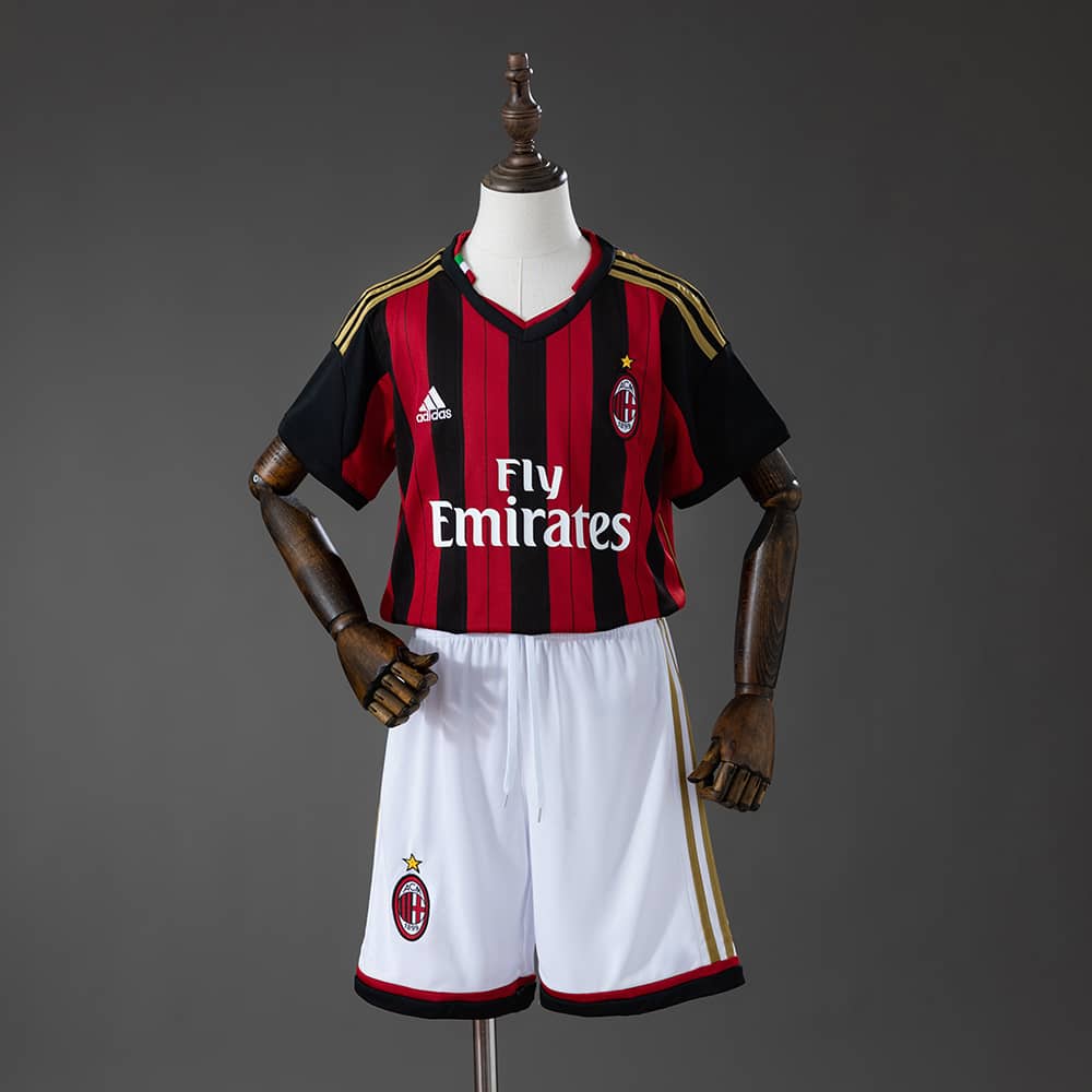 Camisola Principal Retro AC Milan 2013/2014 Criança