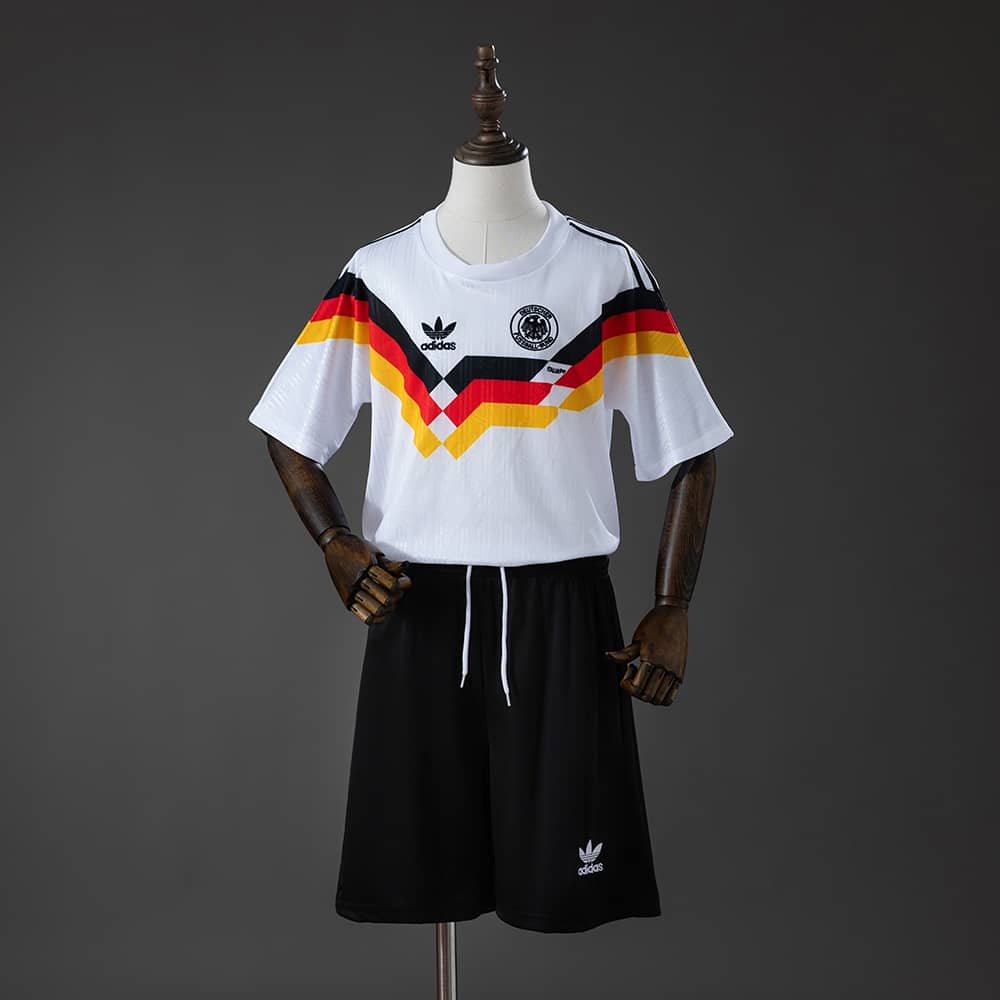 Camisola Principal Retro Alemanha 1990 Criança