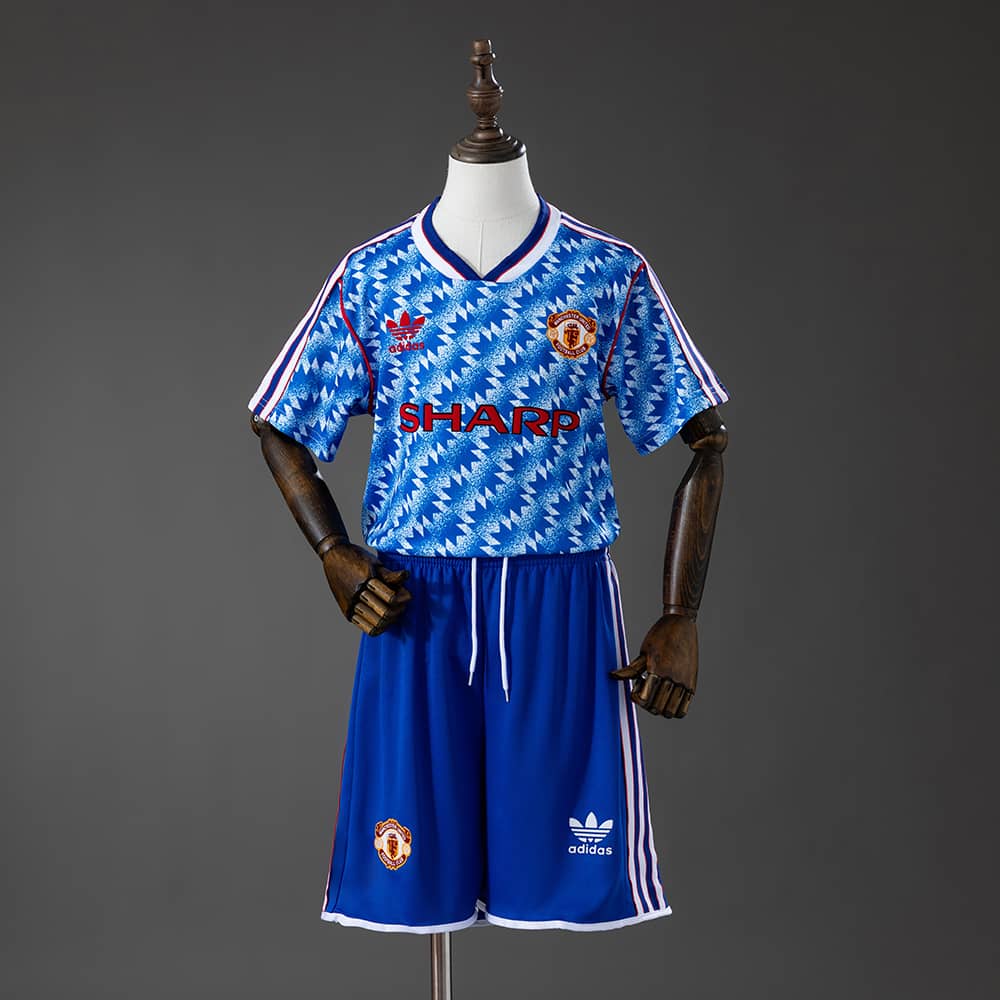 Camisola Fora Retro Manchester United 1990/1992 Criança