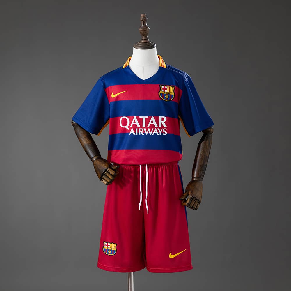 Kit Crianca FC Barcelona Principal 2015/2016