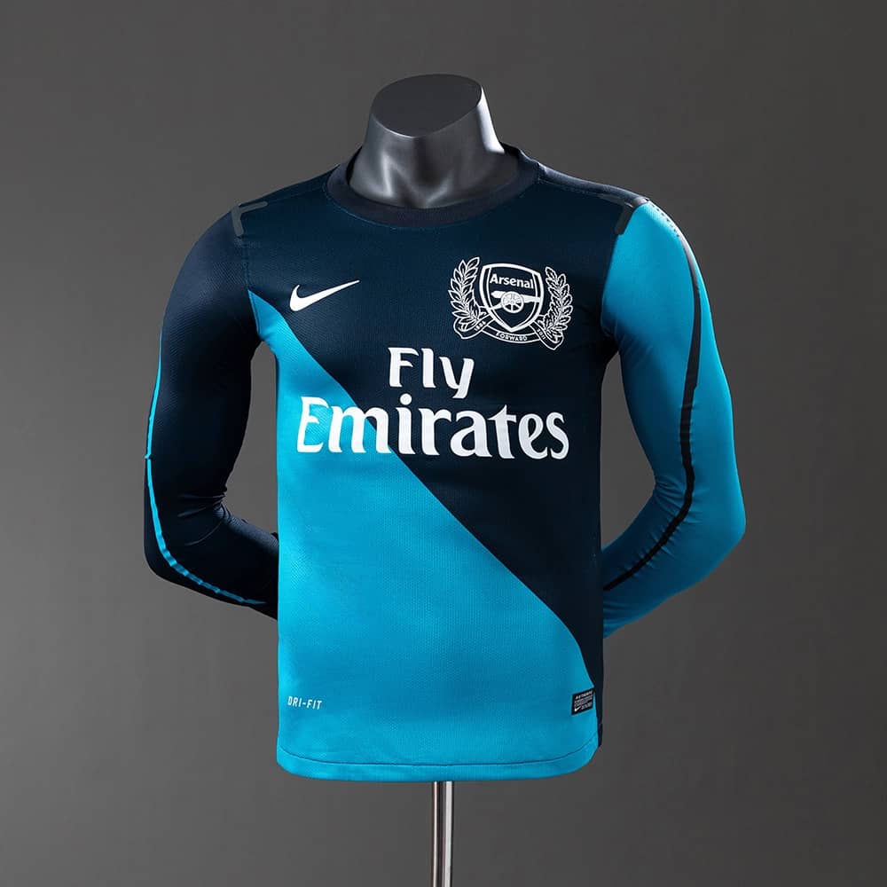 Camisola Arsenal 2011/12 Alternativa Manga Comprida Retro Versão Jogador