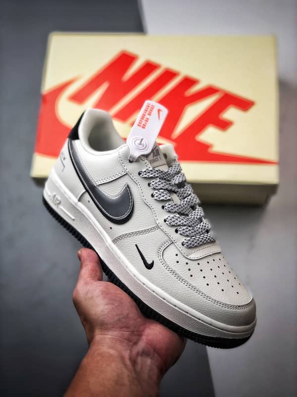 ACW x Air Force 1 Low Creme, Preto e Cinza