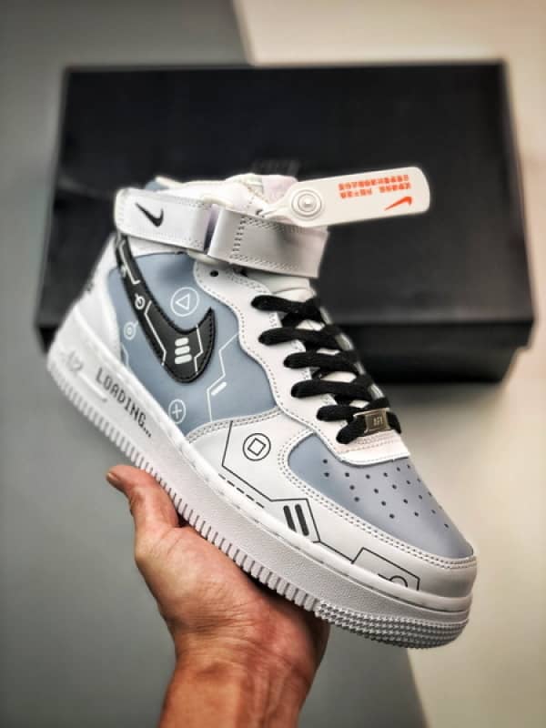Air Force 1 07 Mid Branco e Cinzento