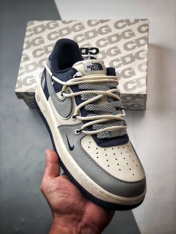 Nike Air Force 1 Low North Face Cinza Azul