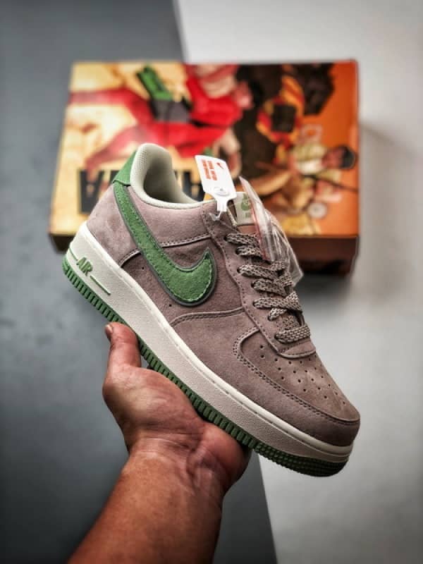 Air Force 1 Low Akira Rosa Verde Camurça