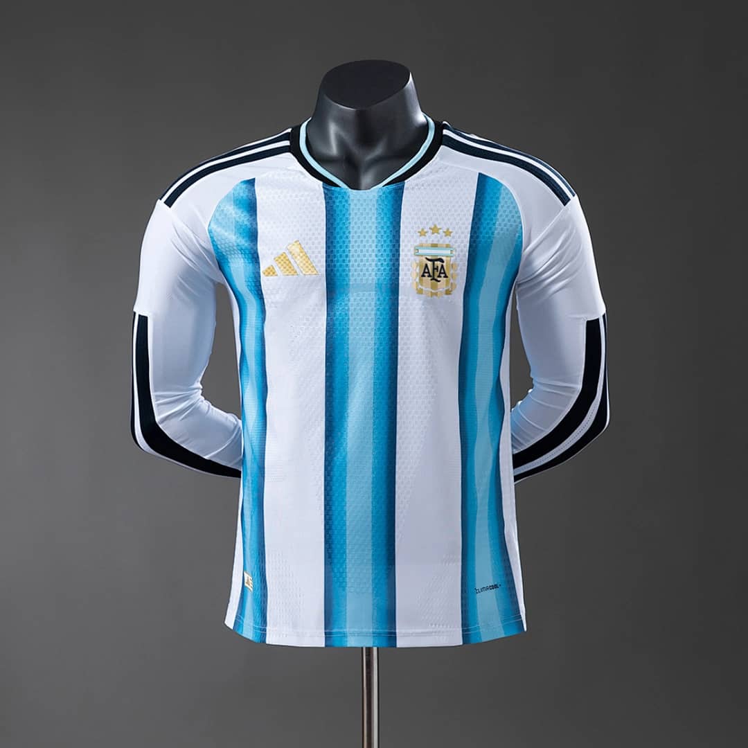 Camisola Principal da Argentina 2026 (Versao Jogador, Manga Longa)