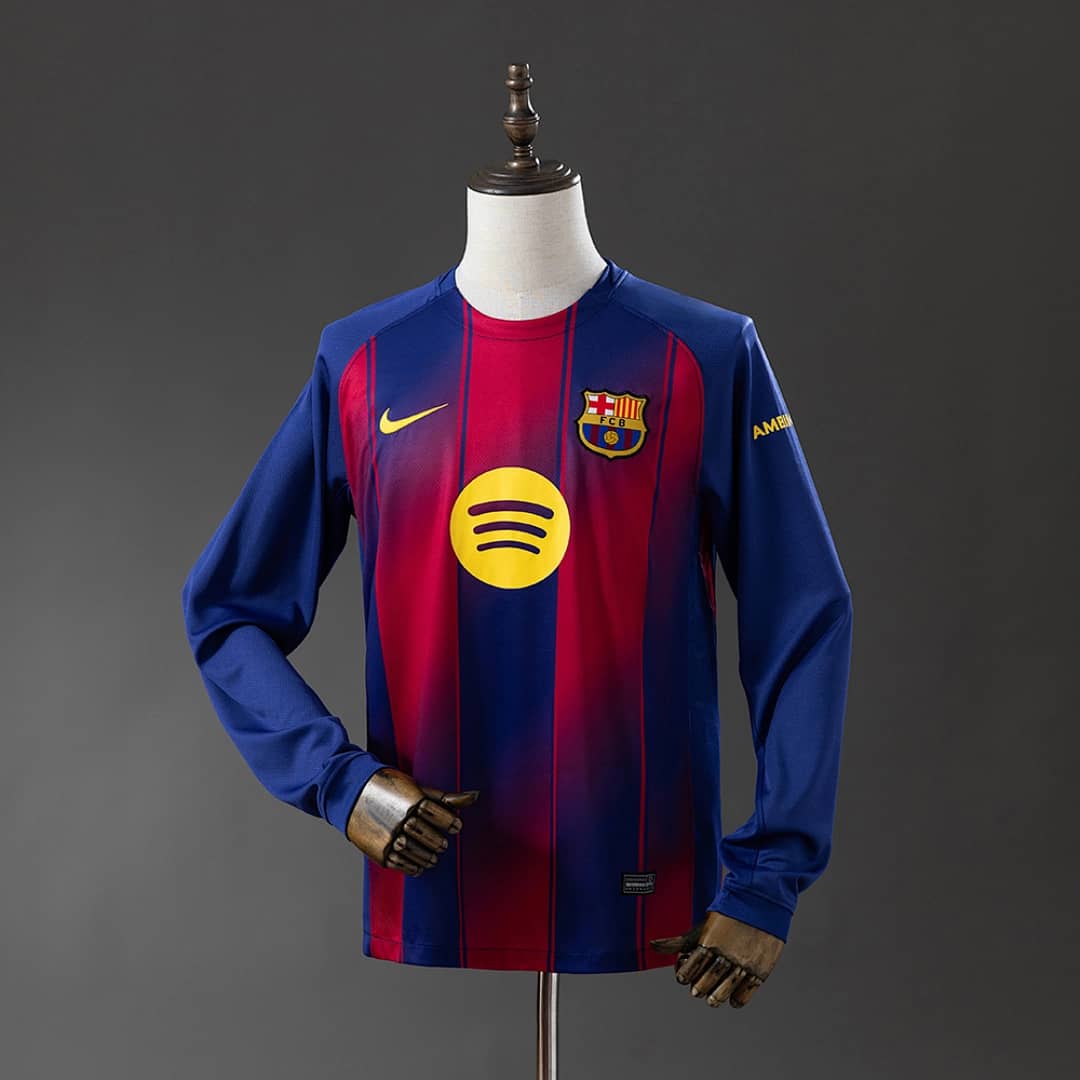 Camisola Principal do FC Barcelona 2025/2026 (Manga Longa)