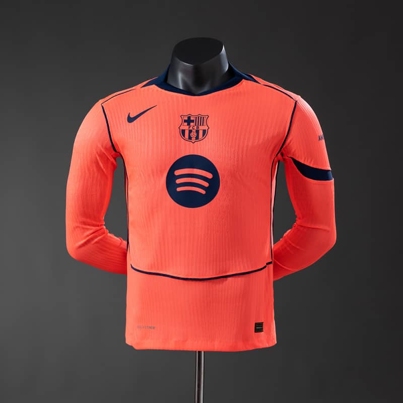 Barcelona 25/26 Third Away manga-longa versão jogador