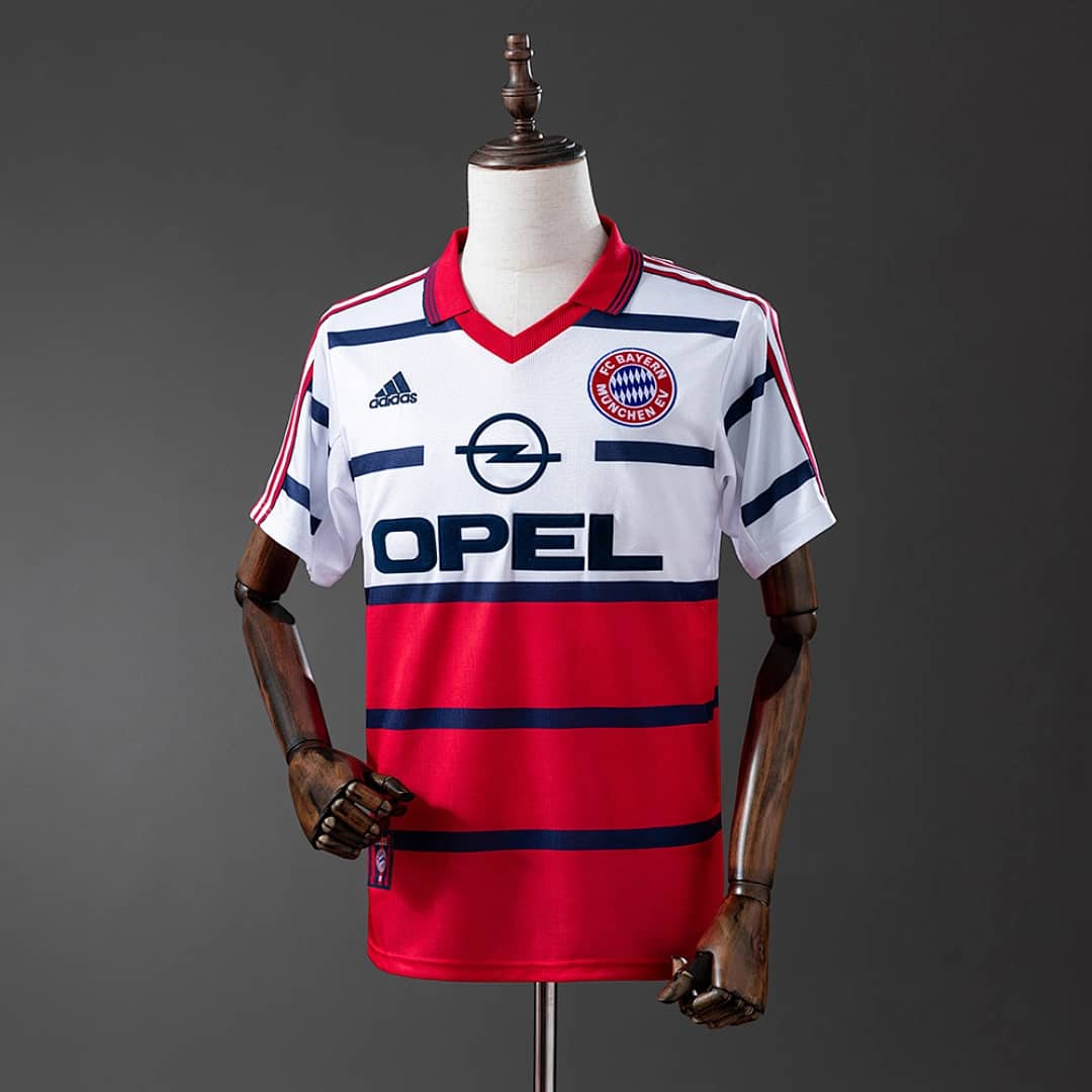 Camisola Alternativa do Bayern Munich 1998 (Retro)