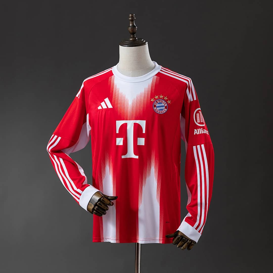 Camisola Principal do Bayern Munich 2025/2026 (Manga Longa)
