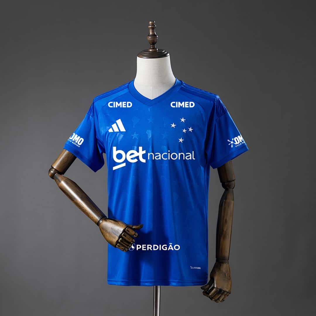 Camisola Principal do Cruzeiro 2026/2027 Todos Patrocinadores