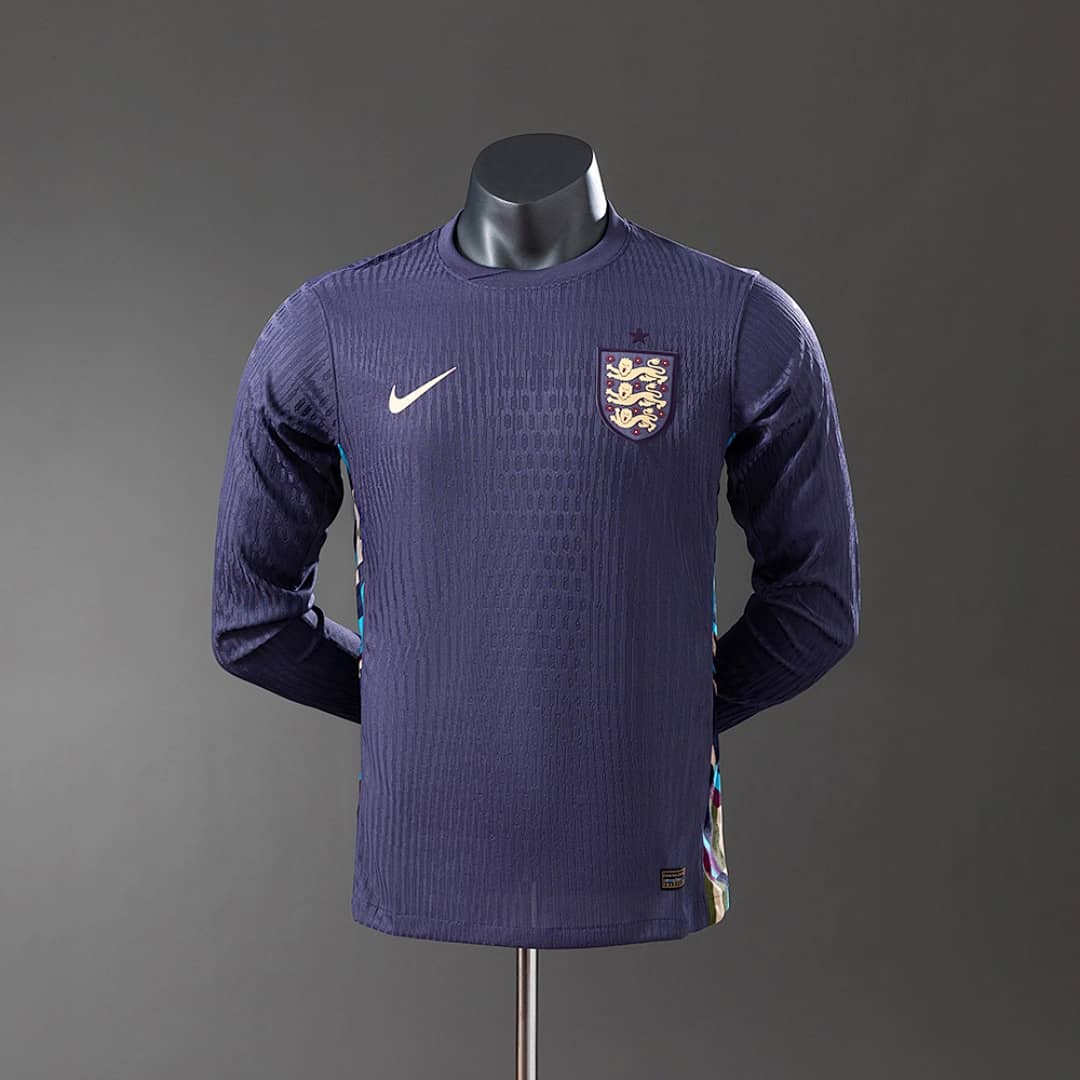 Camisola Alternativa da Inglaterra 2024 (Versao Jogador, Manga Longa)