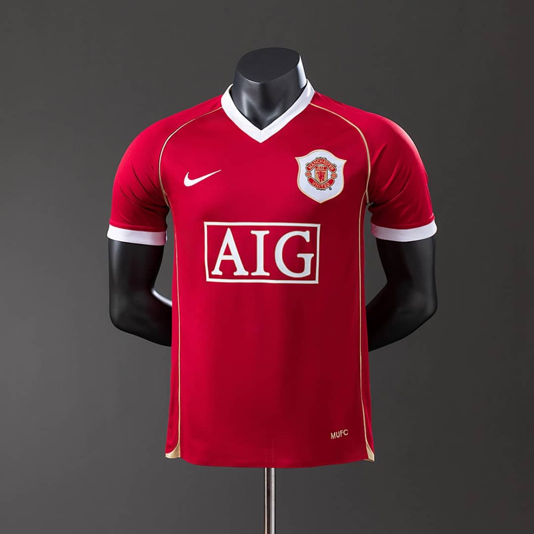 Camisola Principal do Manchester United 2006/2007 (Retro, Versao Jogador)