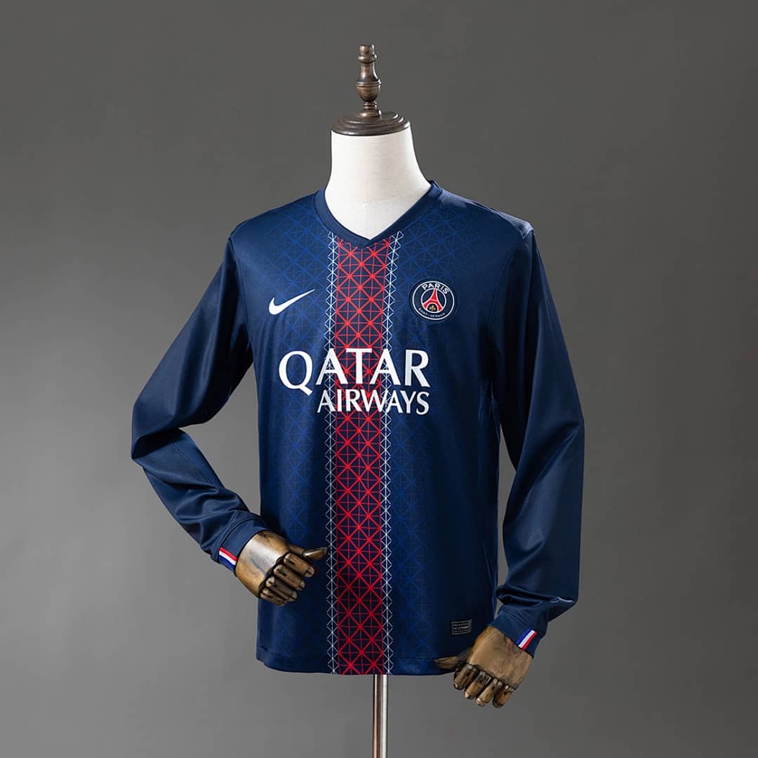 Camisola Principal do PSG 2025/2026 (Manga Longa)