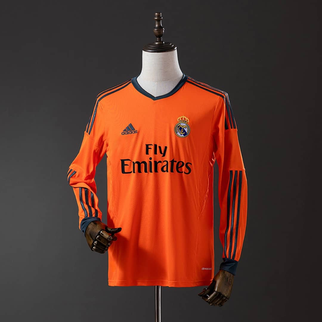 Camisola 2Âª Alternativa do Real Madrid 2013/2014 (Retro, Manga Longa)