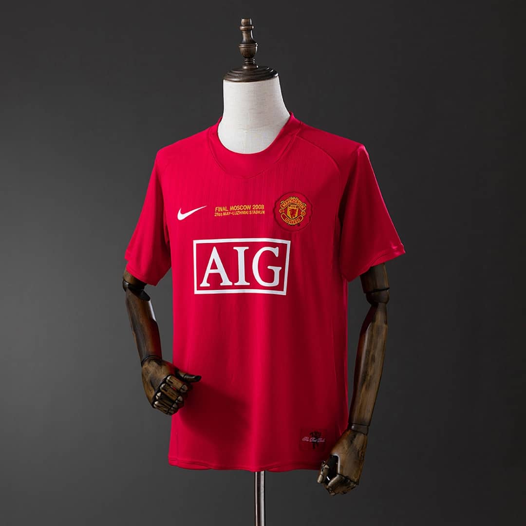 Camisola Principal do Manchester United 2007/2008 Champions League (Retro)