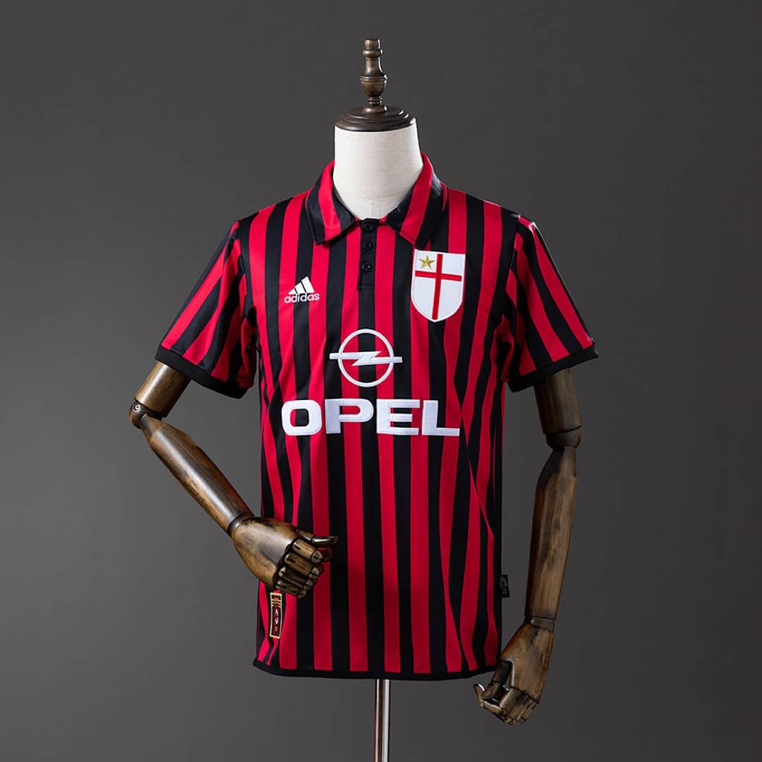 Camisola Principal do AC Milan 1999/2000 (Retro)