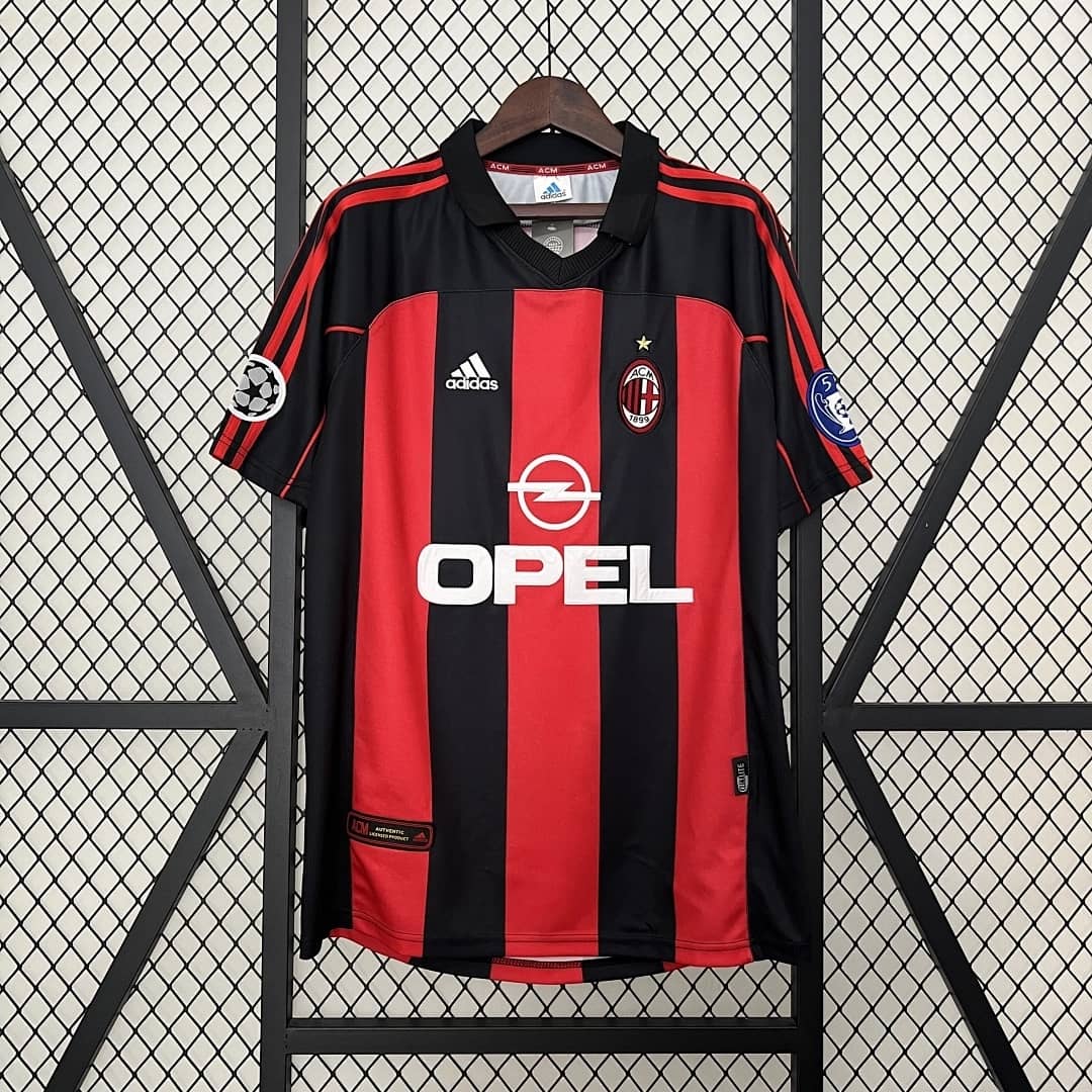 Camisola Principal do AC Milan 2000/2001 (Retro)
