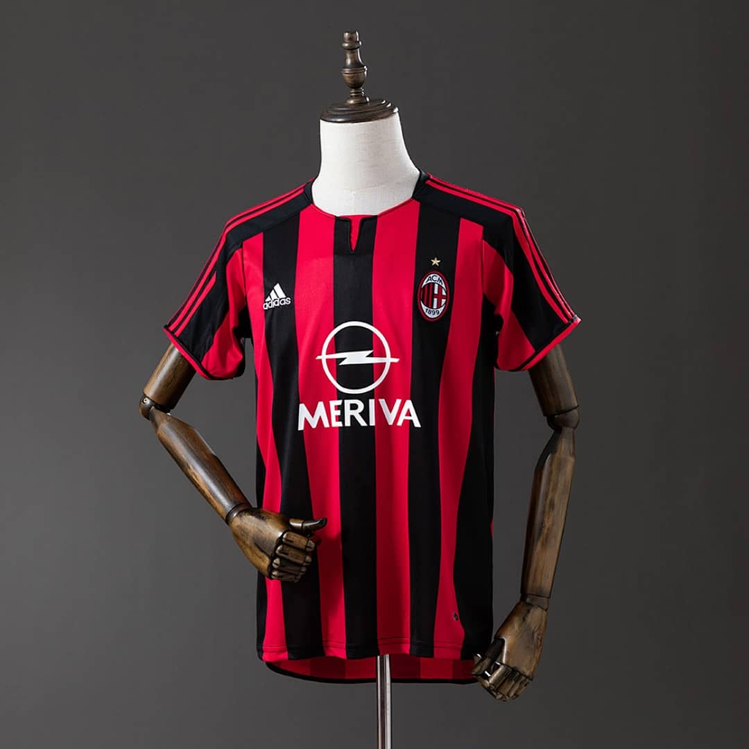 Camisola Principal do AC Milan 2003/2004 (Retro)