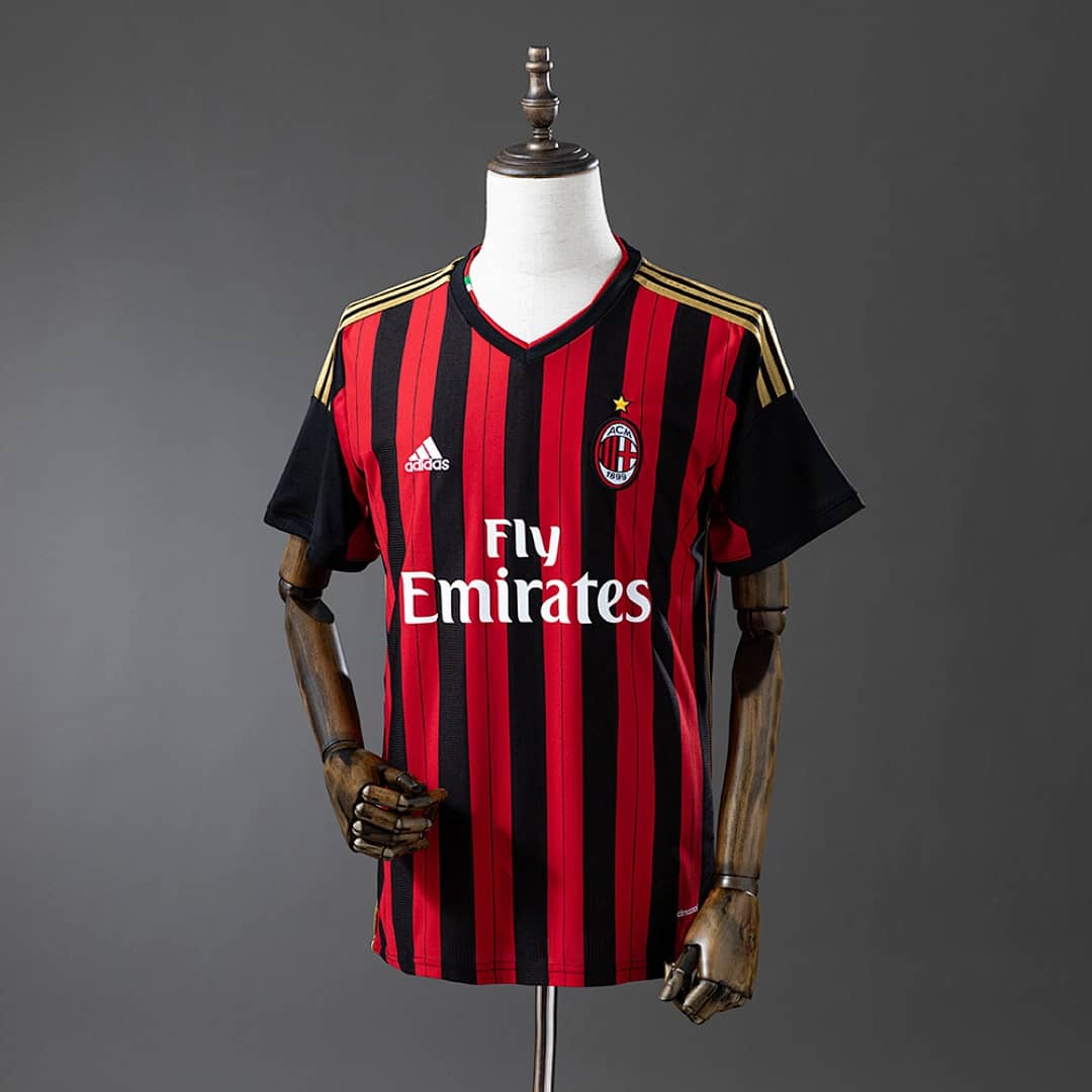 Camisola Principal do AC Milan 2013/2014 (Retro)