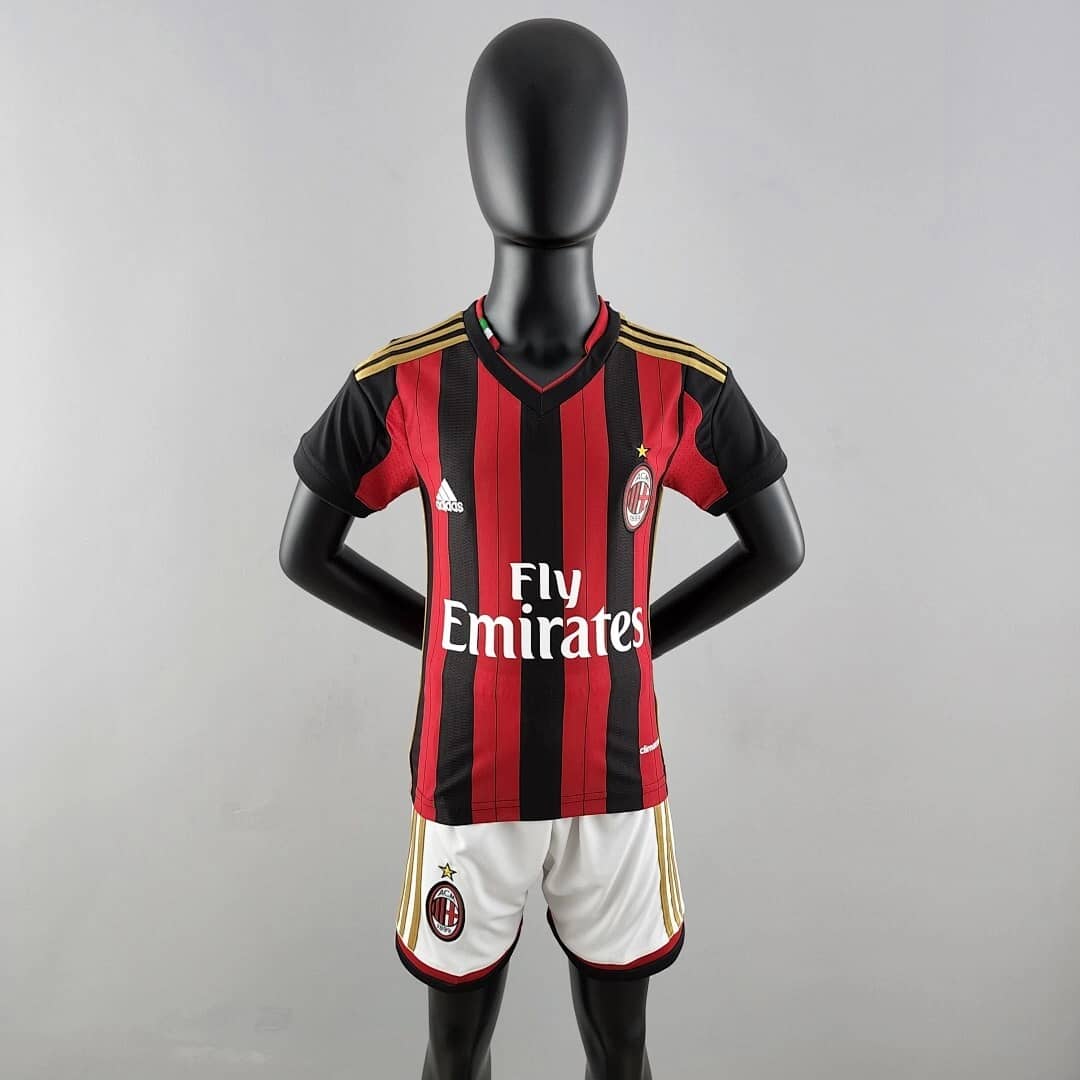 Kit Crianca AC Milan Principal 2013/2014 (Retro)