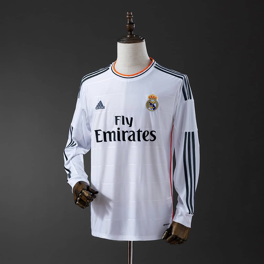 Camisola Principal do Real Madrid 2013/2014 (Retro, Manga Longa)