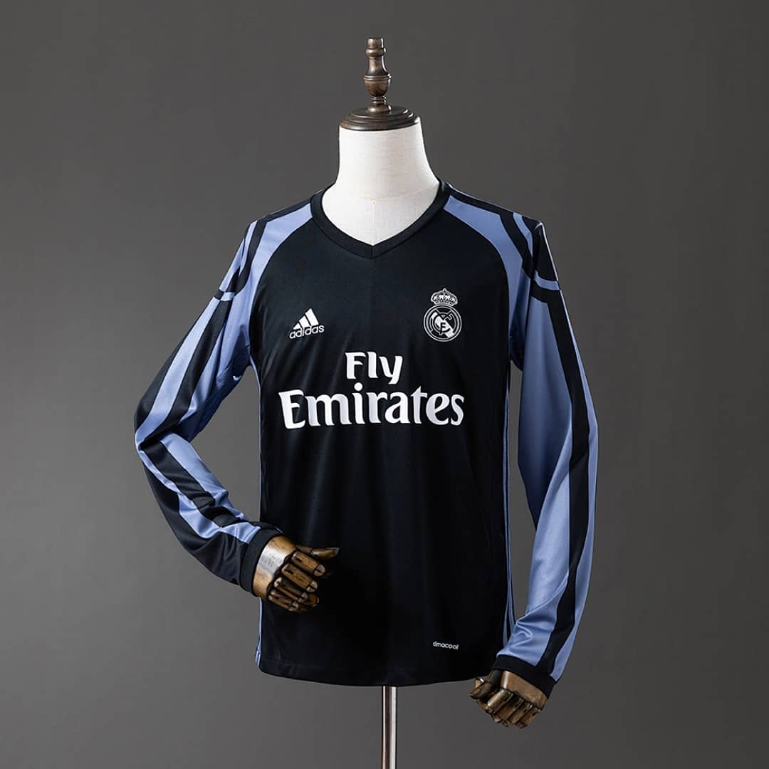 Camisola Terceira do Real Madrid 2016/2017 (Retro, Manga Longa)