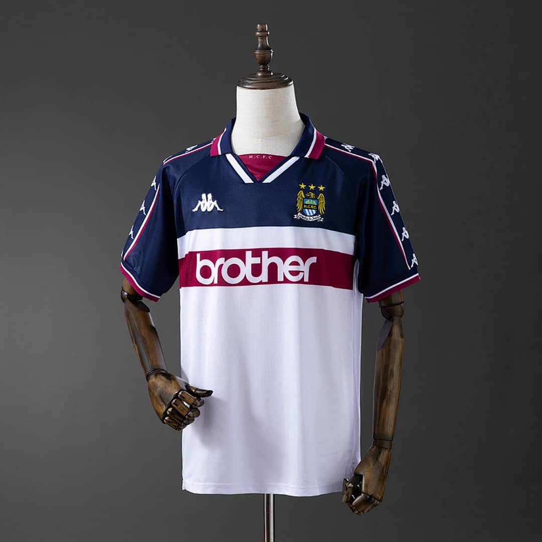 Camisola Alternativa do Manchester City 1997/1998 (Retro)
