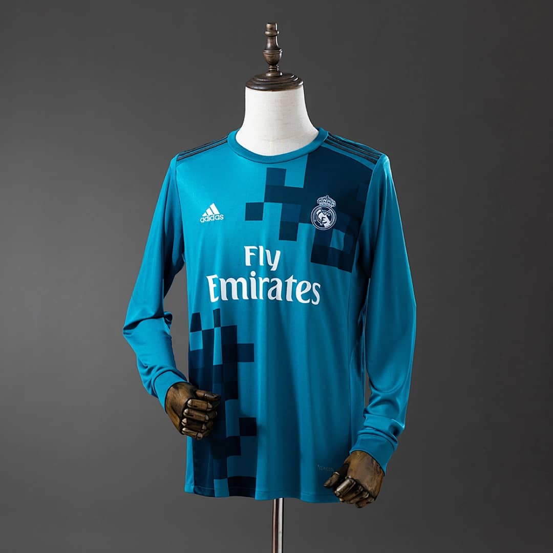 Camisola Terceira do Real Madrid 2017/2018 (Retro, Manga Longa)