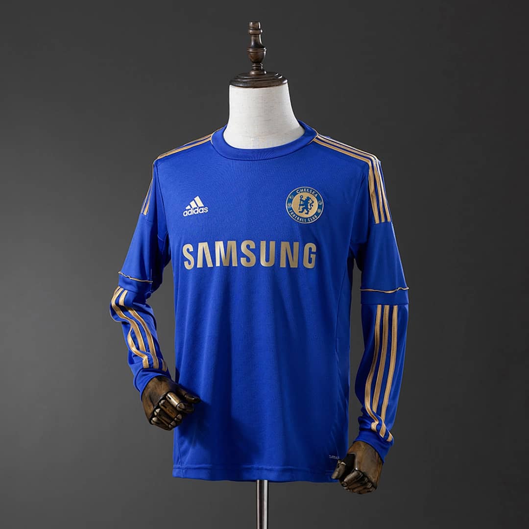 Camisola Principal do Chelsea 2012/2013 (Retro, Manga Longa)