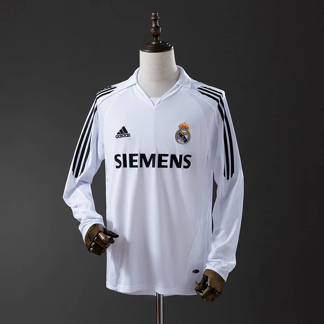 Camisola Principal do Real Madrid 2005/2006 (Retro, Manga Longa)