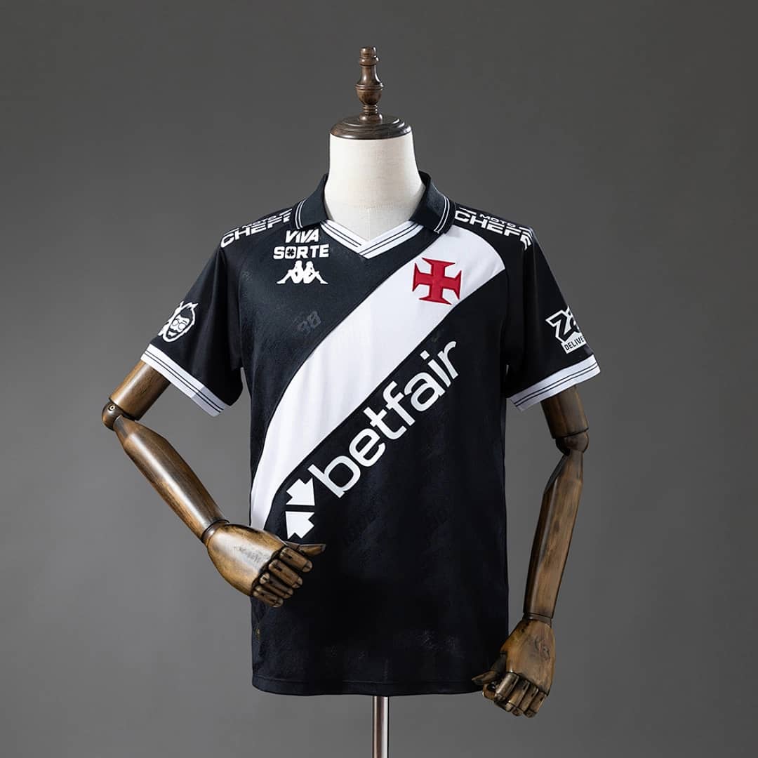 Camisola Principal do Vasco da Gama 2025/2026 Todos Patrocinadores