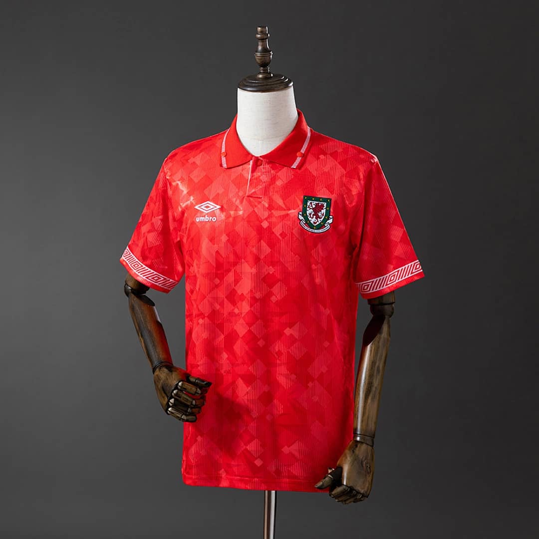 Camisola Principal do PaÃs de Gales 1990 (Retro)