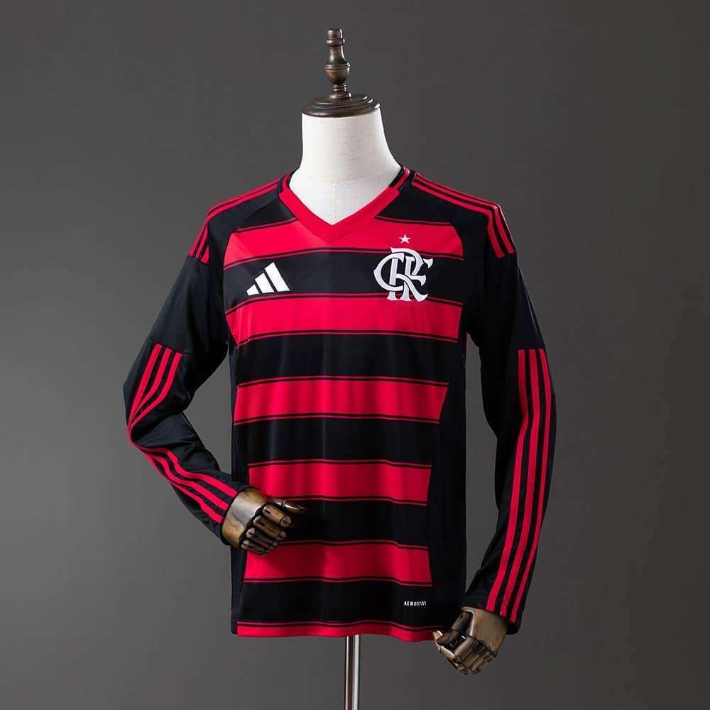 Camisola Flamengo 2025/26 Principal Manga Comprida