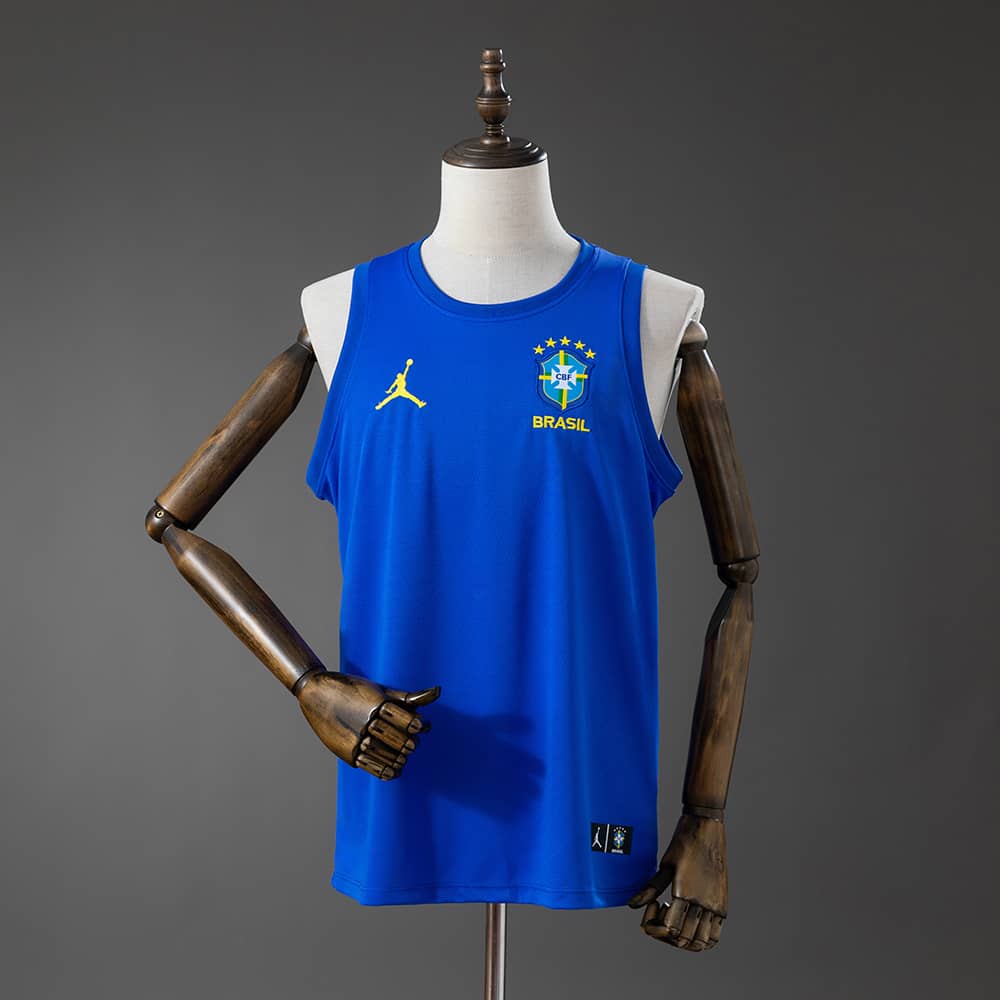 Camisola Treino Colete Brasil Azul 2026
