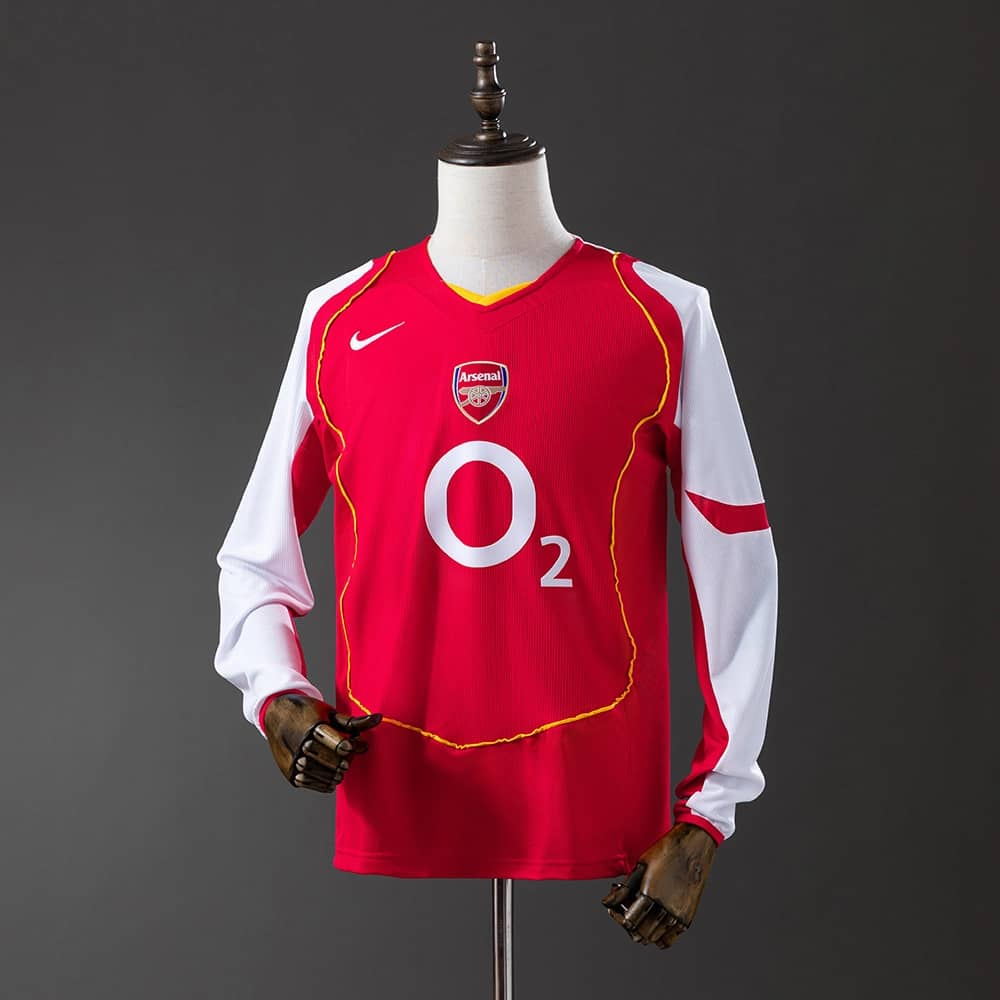 Camisola Arsenal 2004/05 Principal Manga Comprida Retro