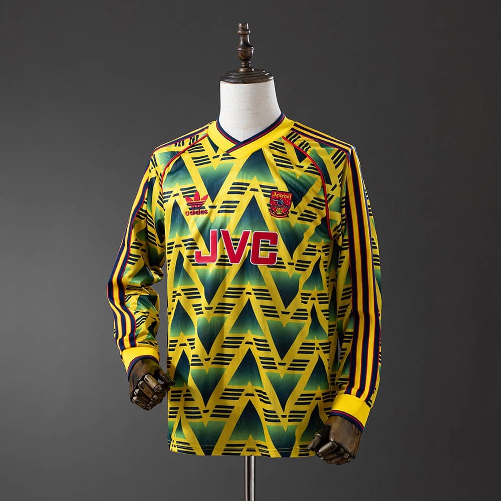 Camisola Arsenal 1991/93 Alternativa Manga Comprida Retro