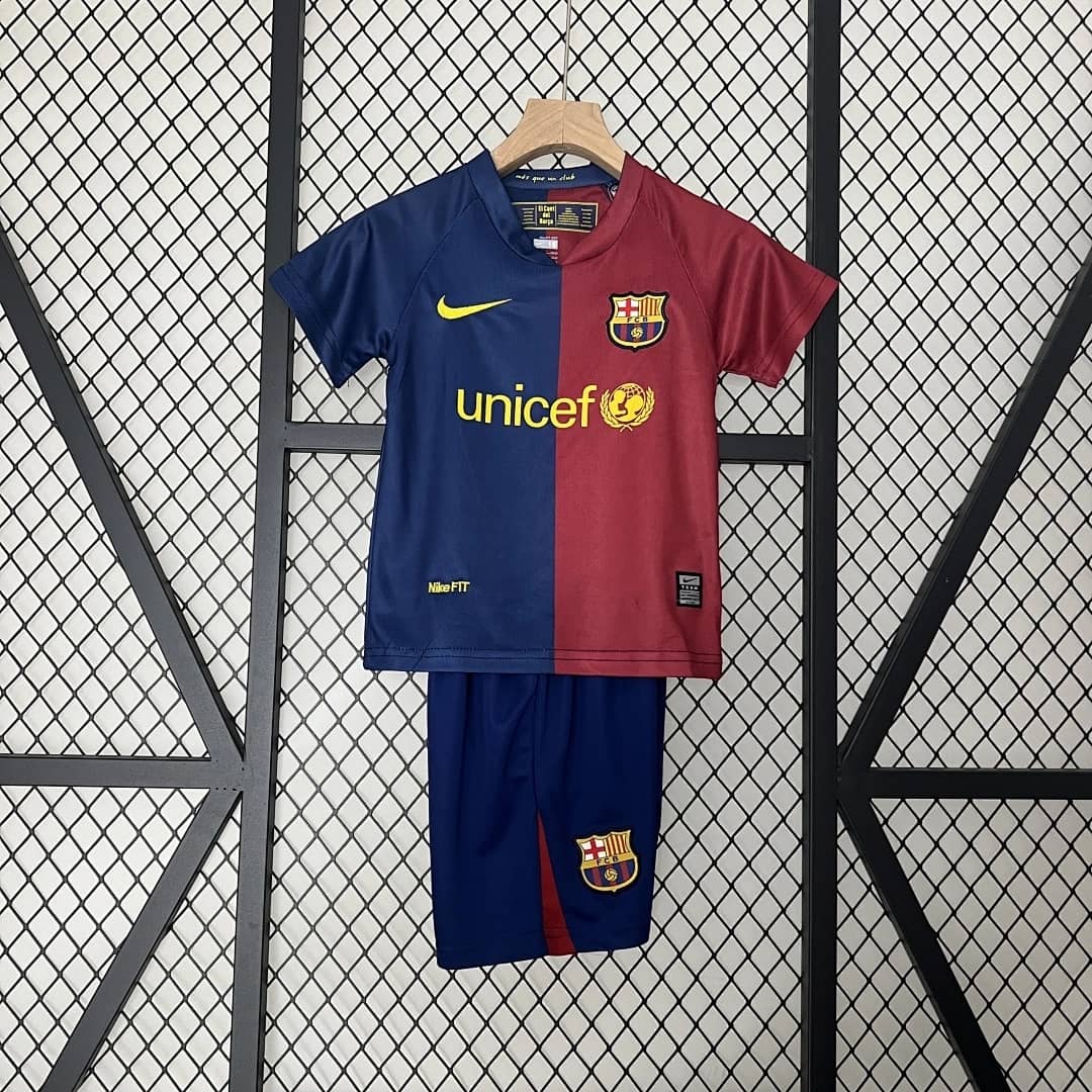 Kit Crianca FC Barcelona Principal 2008/2009