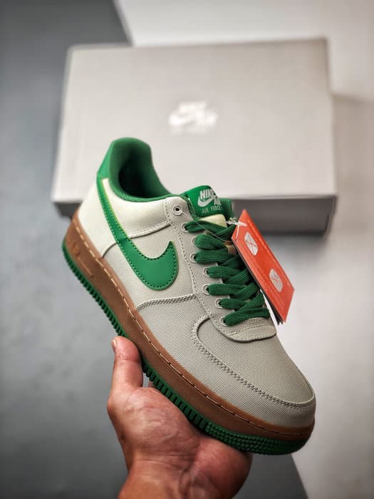 Air Force 1 '07 Low Canvas Cinza e Verde